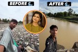 Singer chinmayi sripada praised bittu tabahi cleans Polluted Ajnar River