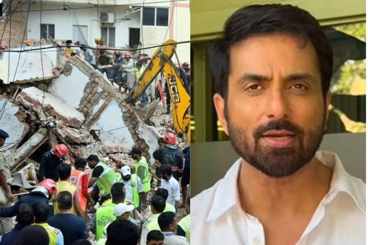 Sonu Sood on Delhi building collapse Satya Niketan PG