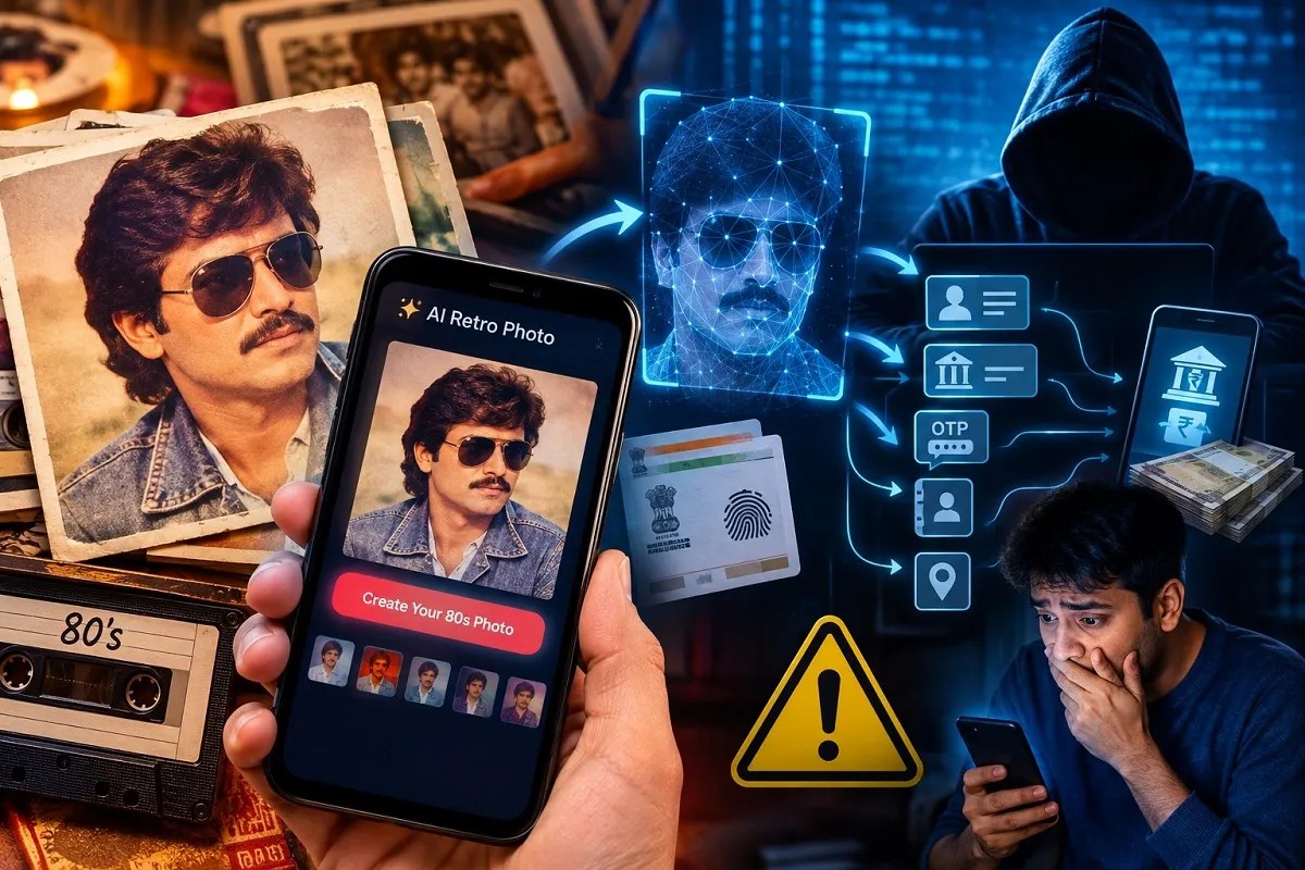 AI-generated image of 80s-retro-photo-trend-cyber-scam