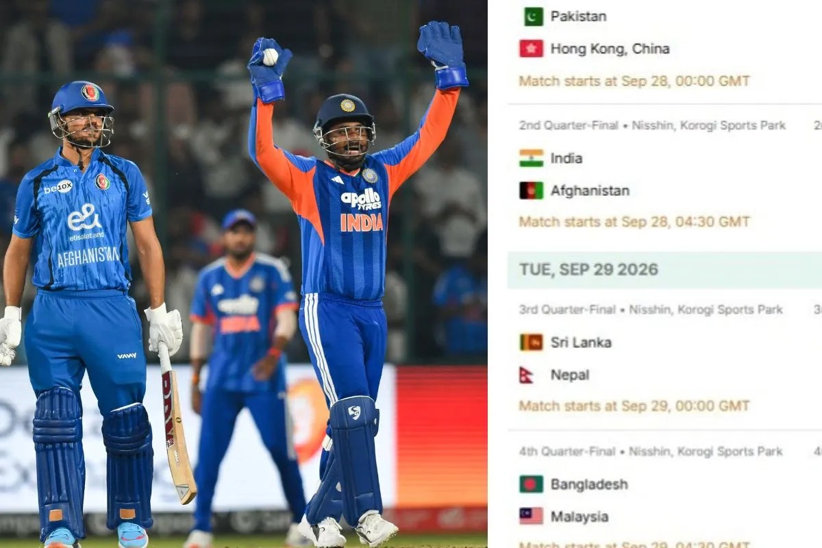 Asian Games Mens Cricket Quarterfinal Schedule