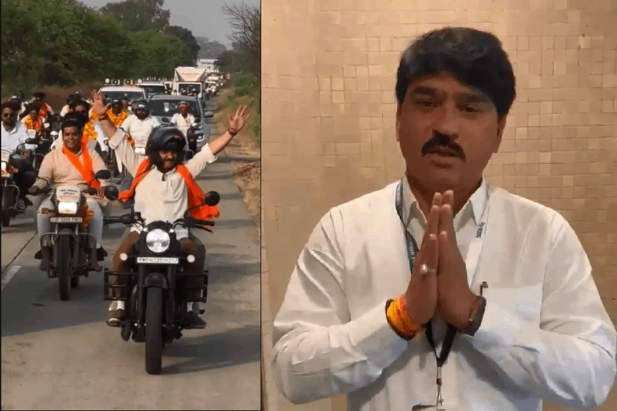 bjp mla bike stunt viral video ghanshyam chandravanshi apologizes later