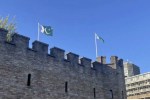 Cardiff Castle Pakistan Flag