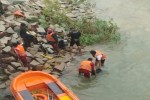 Young man jumped in dam