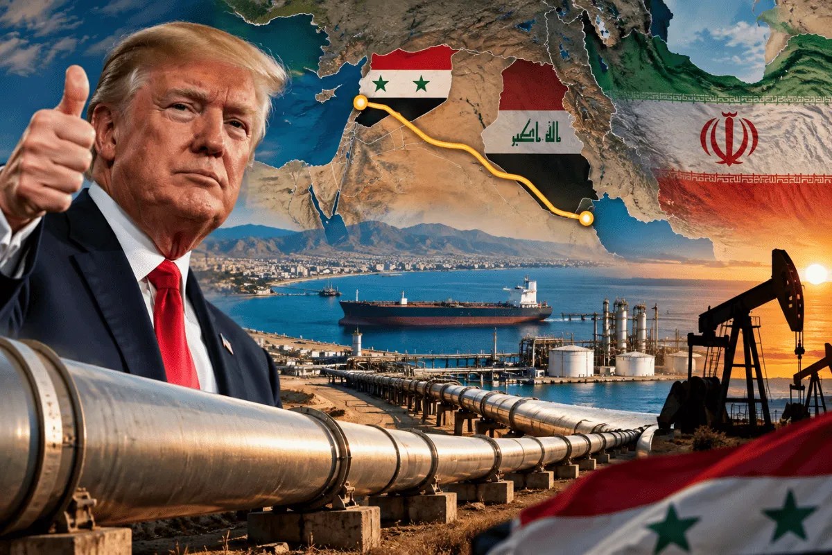 Syria Oil Route, Syria Strait of Hormuz Alternative, Strait of Hormuz Crisis, Donald Trump Syria, Trump Syria Statement, Syria Oil Pipeline, Basra Baniyas Pipeline, Iraq Syria Oil Pipeline,