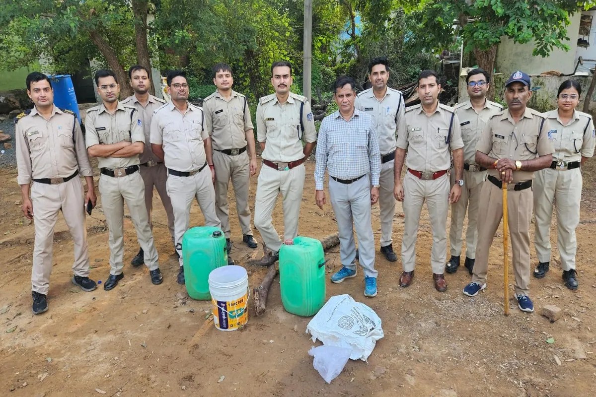 Excise Department's campaign against illicit liquor