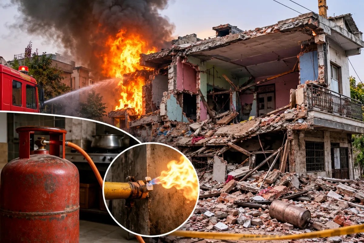 fatehpur gas cylinder blast five dead roof collapse what businessman wife say