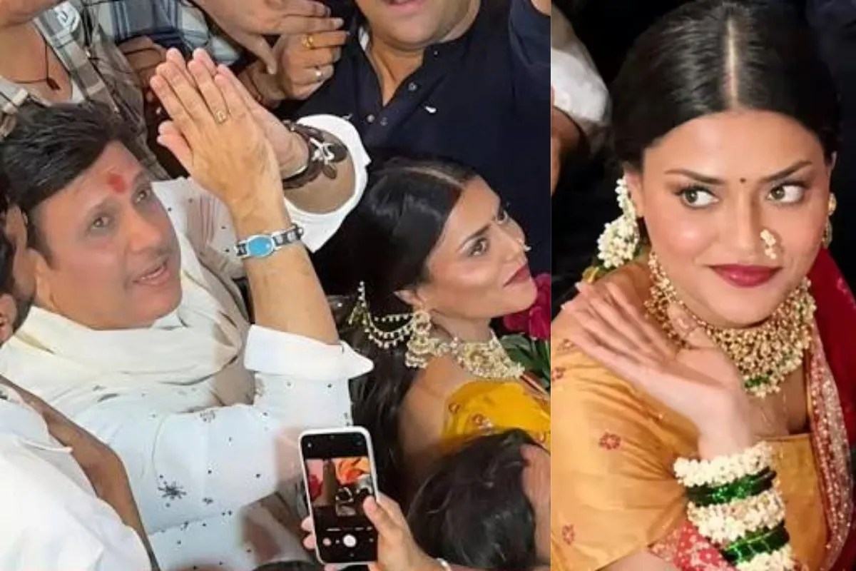 Govinda On affair and Lalbaugcha Raja Darshan with Komal Rani