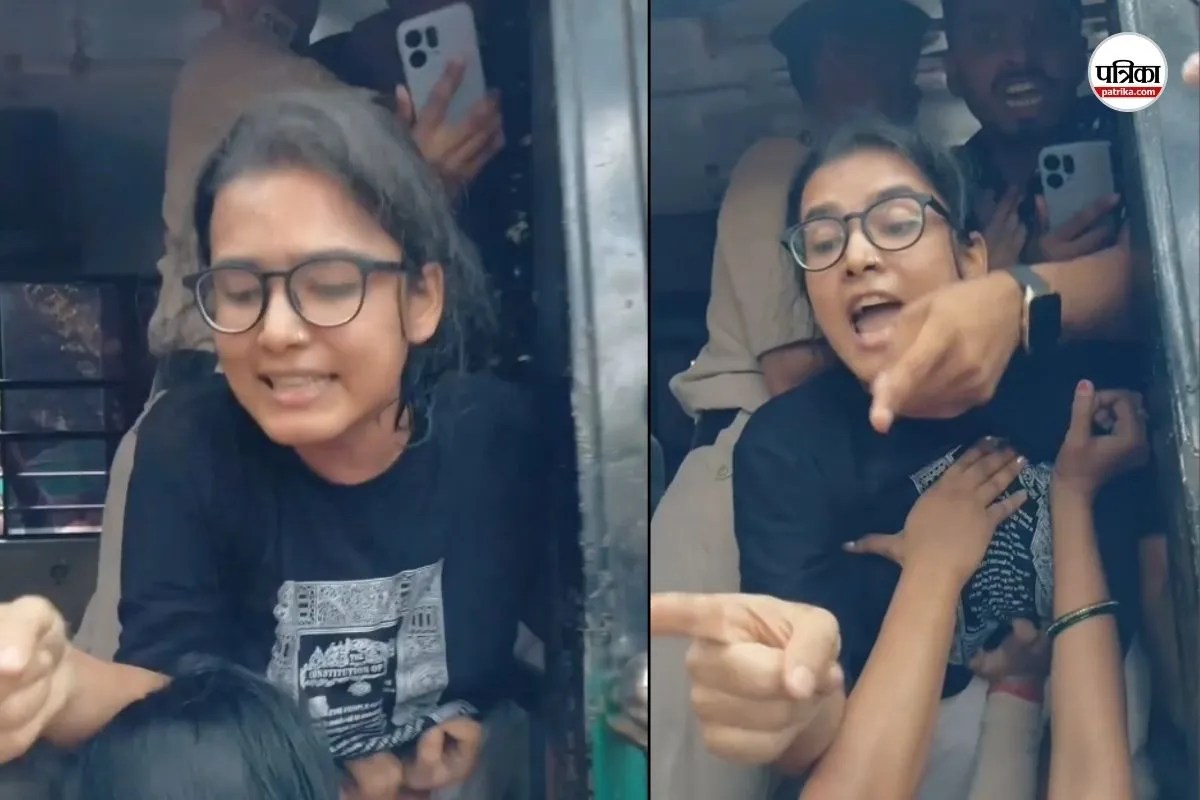 जंतर-मंतर पर ज्ञानेश कुमार के खिलाफ प्रदर्शन करने पहुंचीं नेहा बोरा को पुलिस ने हिरासत में लिया, हुई तीखी बहस
