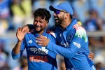 IND vs WI 1st ODI, Kuldeep Yadav and Virat Kohli,