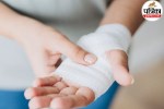Deep cut on hand from knife or glass showing when medical attention is needed