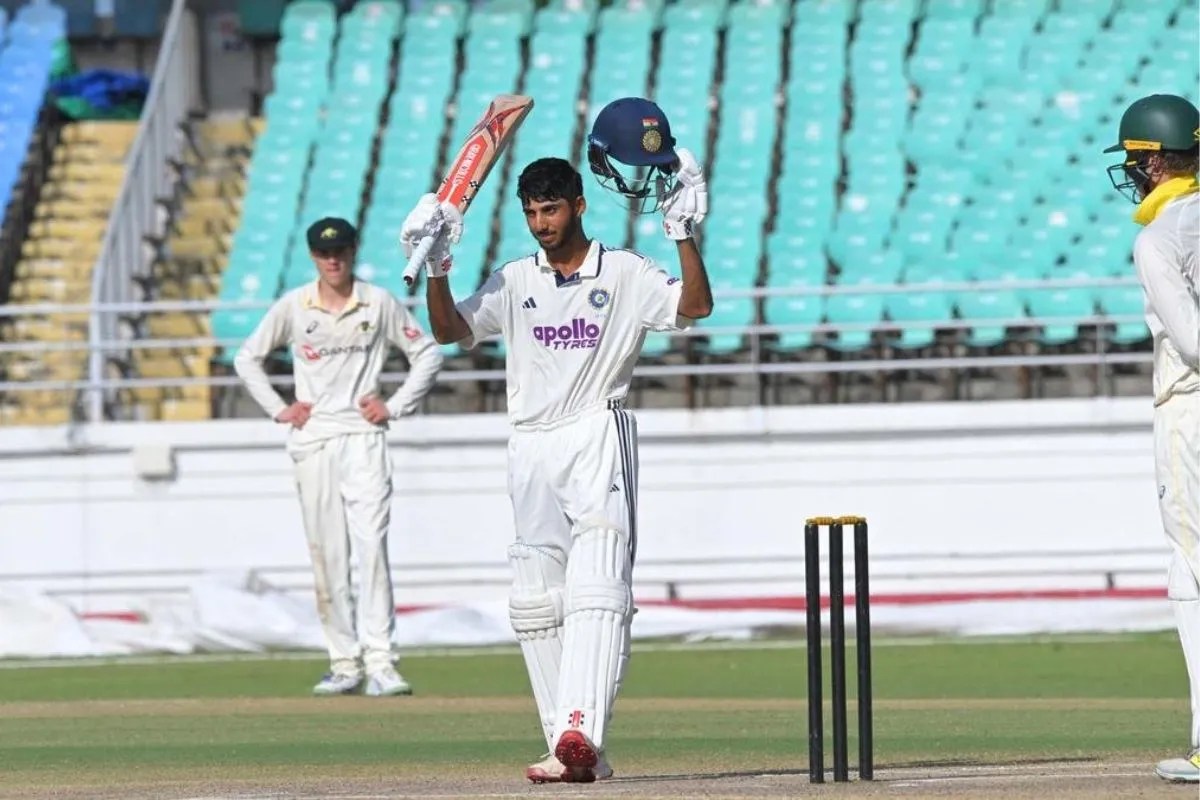 Ind U19 vs Aus U19 1st unofficial Test, Lakshya Raichandani,