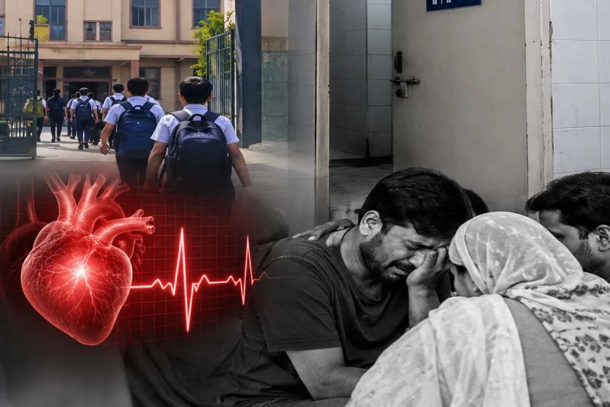 meerut 13 year old student death school bathroom