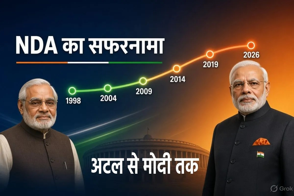 NDA journey from 1998 to 2026 Atal bihari bajpayee to narendra modi