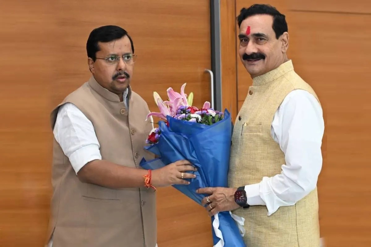 Narottam Mishra Nitin Nabin Meeting
