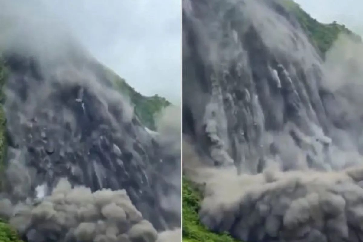 Nepal landslide blocks river