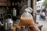 पॉलीथिन में गर्म चाय, प्रतिकात्मक फोटो (Photo Source: AI Image)