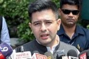Raghav Chadha Anurag Dhanda political clash over voter list.