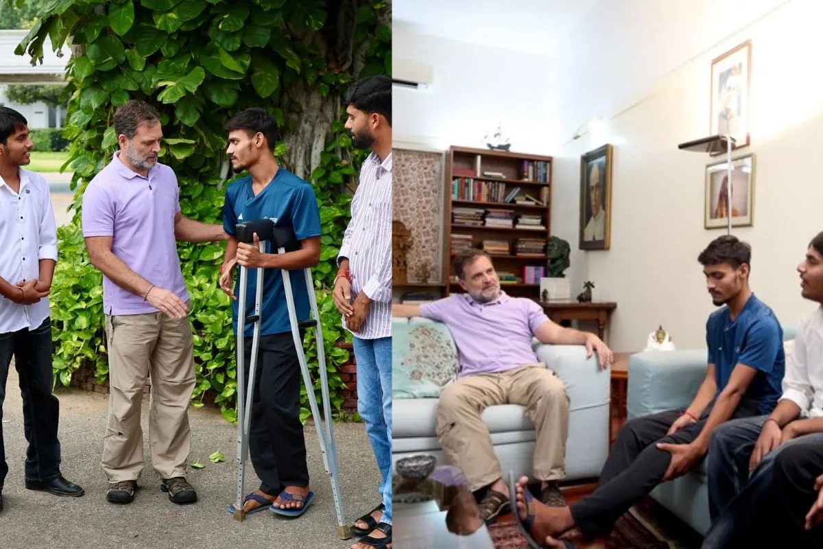 Rahul Gandhi Meet Bihar Student