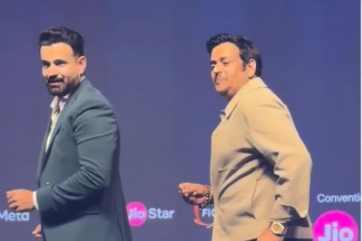 Ravi Kishan and Irfan Pathan