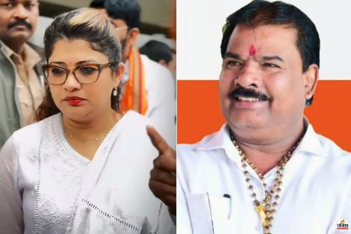 Shiv Sena MLA Sanjay Gaikwad BJP MLA Shweta Mahale