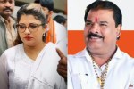 Shiv Sena MLA Sanjay Gaikwad BJP MLA Shweta Mahale