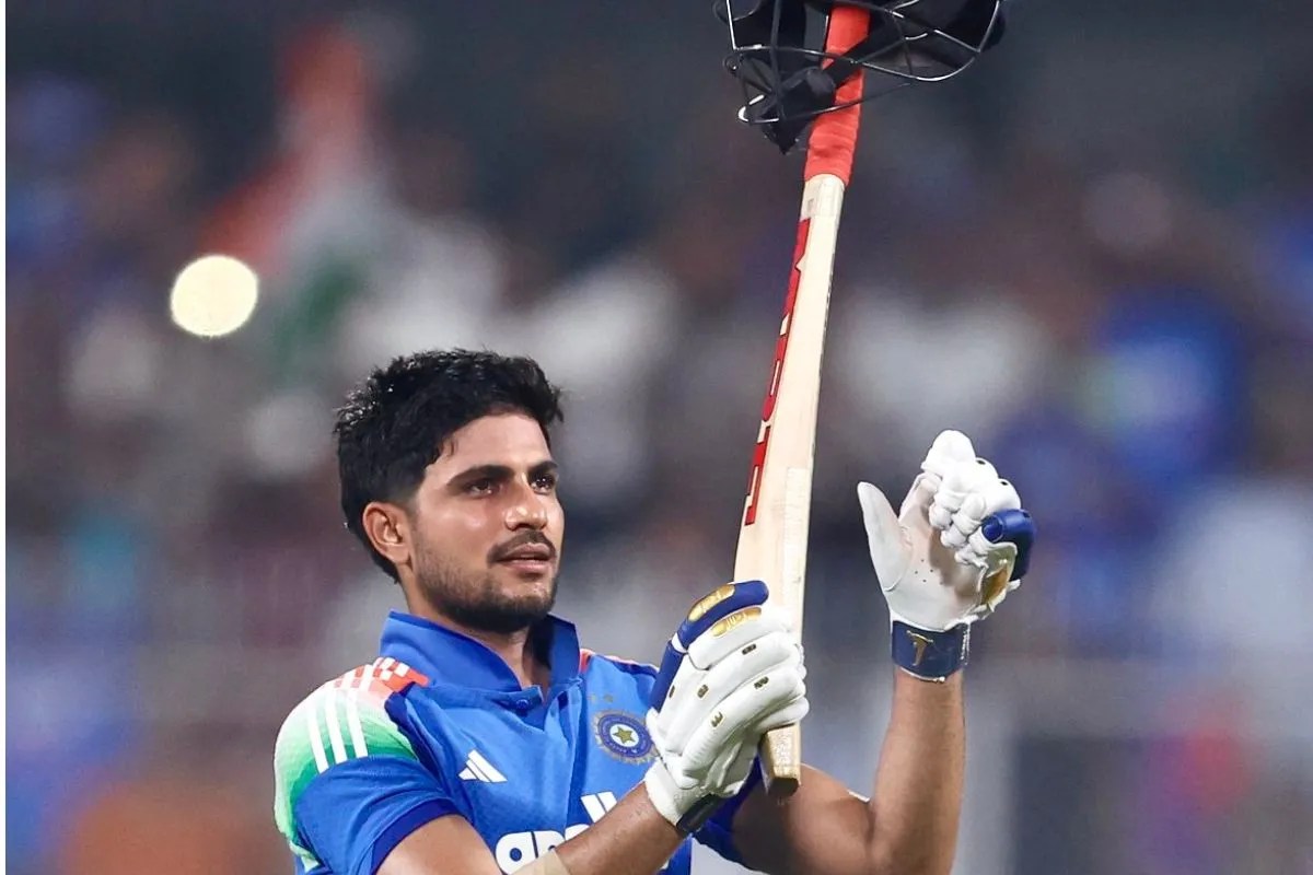 Shubman Gill during IND vs WI 2nd ODI.