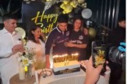 Shubman Gill celebrating his 27th birthday.
