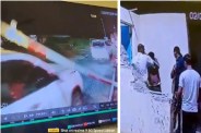 Toll barrier fell on Minister Car