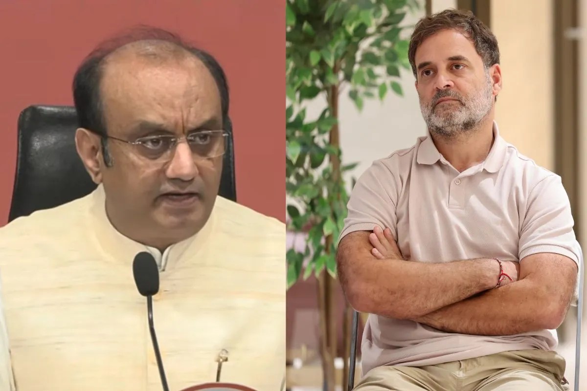 Sudhanshu Trivedi and Rahul Gandhi