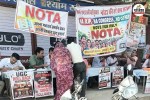 जयपुर के एक वार्ड में लगी नोटा की टेबल- फोटो पत्रिका