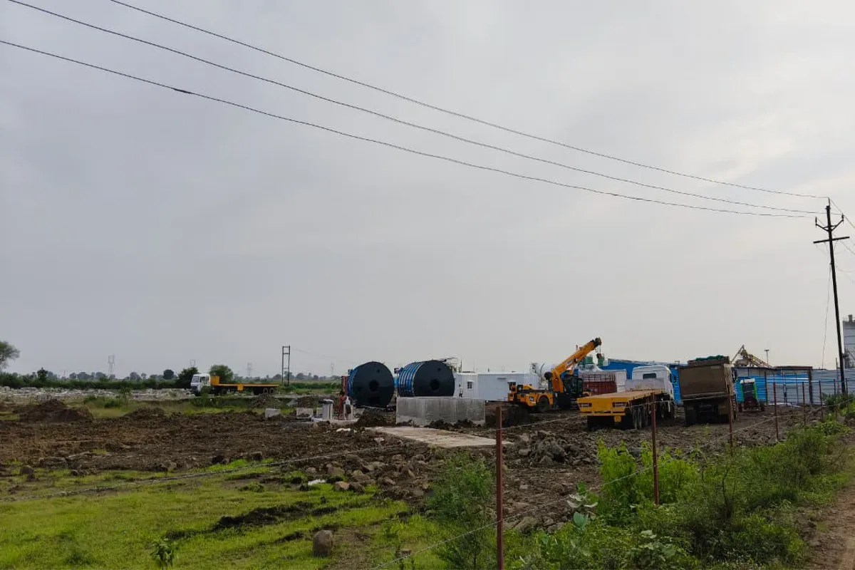 Construction activities continue unabated in the No-Development Zone around the Bina Refinery