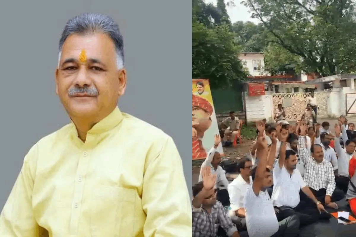 guest scholars protest vidwan janata party vjp inder singh parmar