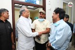 ashok gehlot reached sms hospital meet injured fire brigade personnel