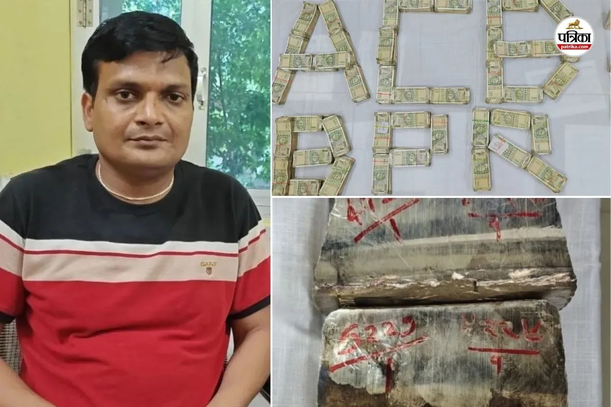bharatpur ae govind prasad arrest bribe acb finds home hoard cash silver