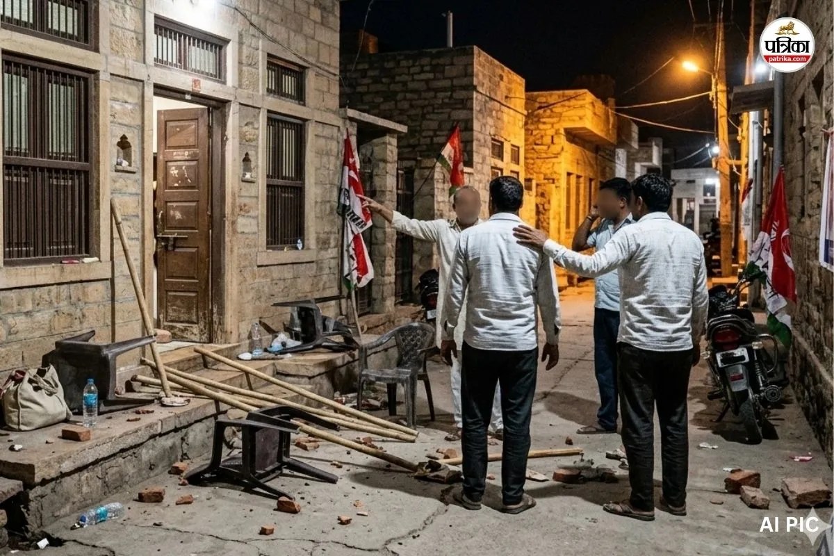 bhilwara nagar nigam election rivalry attack former councillor kailash sharma house