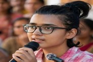 नेहा बोरा के खिलाफ JNU से निष्कासन की मांग (फोटो सोर्स : Ritesh Singh )