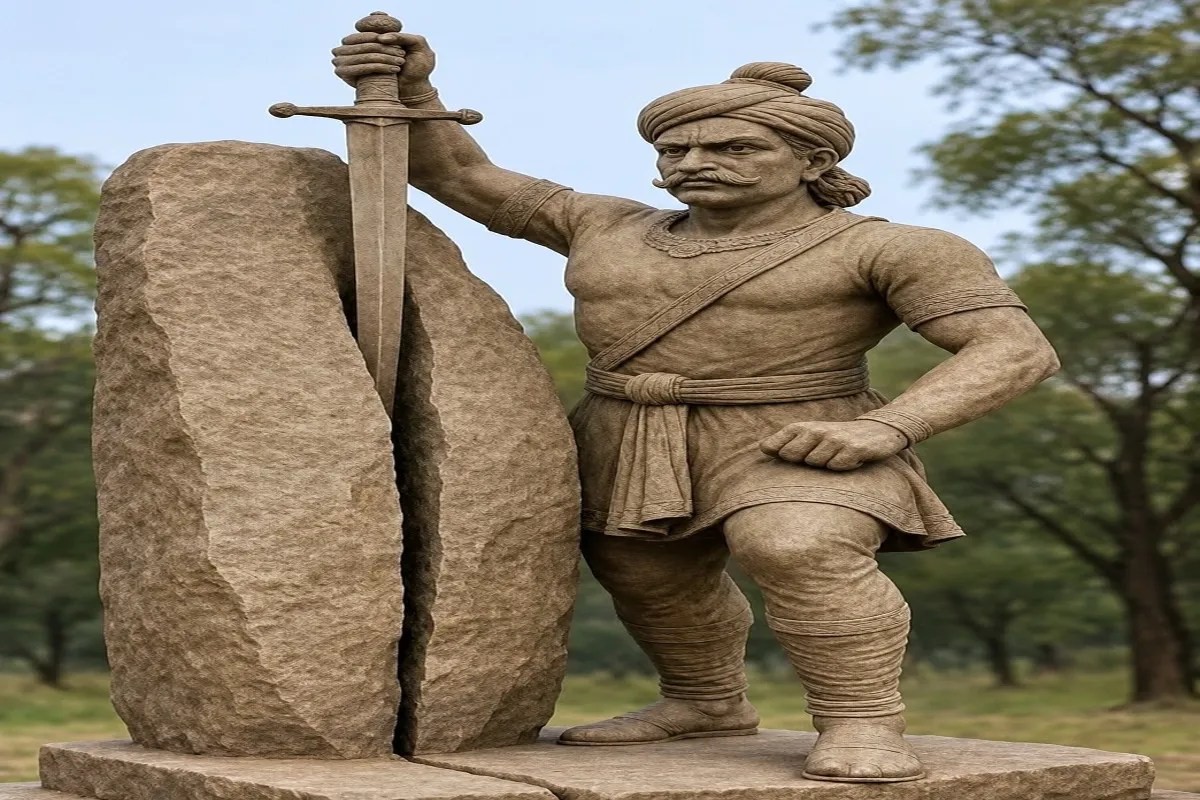 लोकगाथाओं में वीरता और शौर्य के प्रतीक माने जाने वाले लोकनायक वीर लोरिक की प्रतिमा। (फोटो सोर्स : Ritesh Singh )