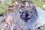 Man Fell Into Water Pit