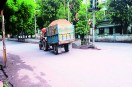 ग्वालियर में सुबह स्कूल टाइम के दौरान सड़क पर दौड़ती ओवरलोड रेत ट्रैक्टर-ट्रॉली photo patrika