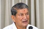 Harish Rawat speaking to the media