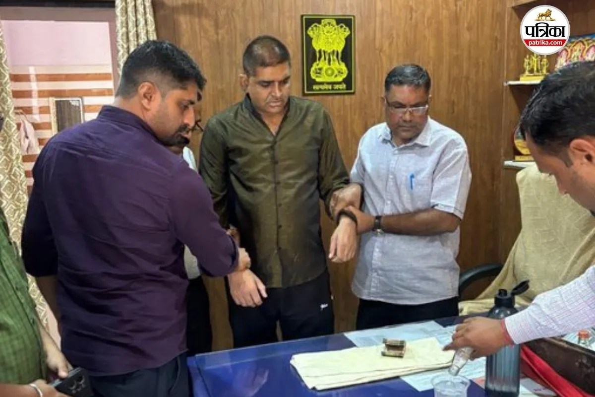jaipur acb trap sambhar sho rammilan meena 50 thousand bribe news