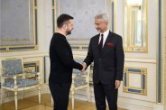 Volodymyr Zelenskyy meets S. Jaishankar