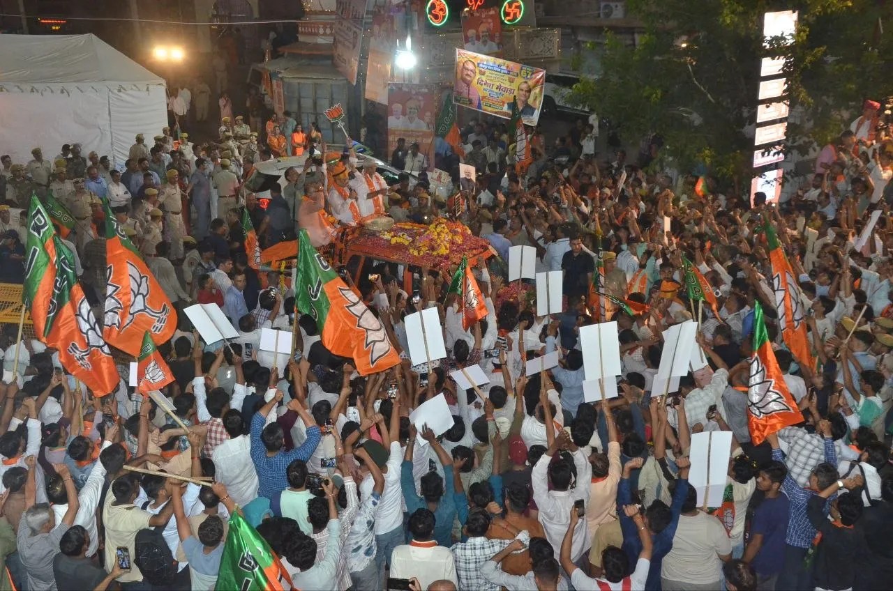 cm bhajanlal sharma jodhpur roadshow