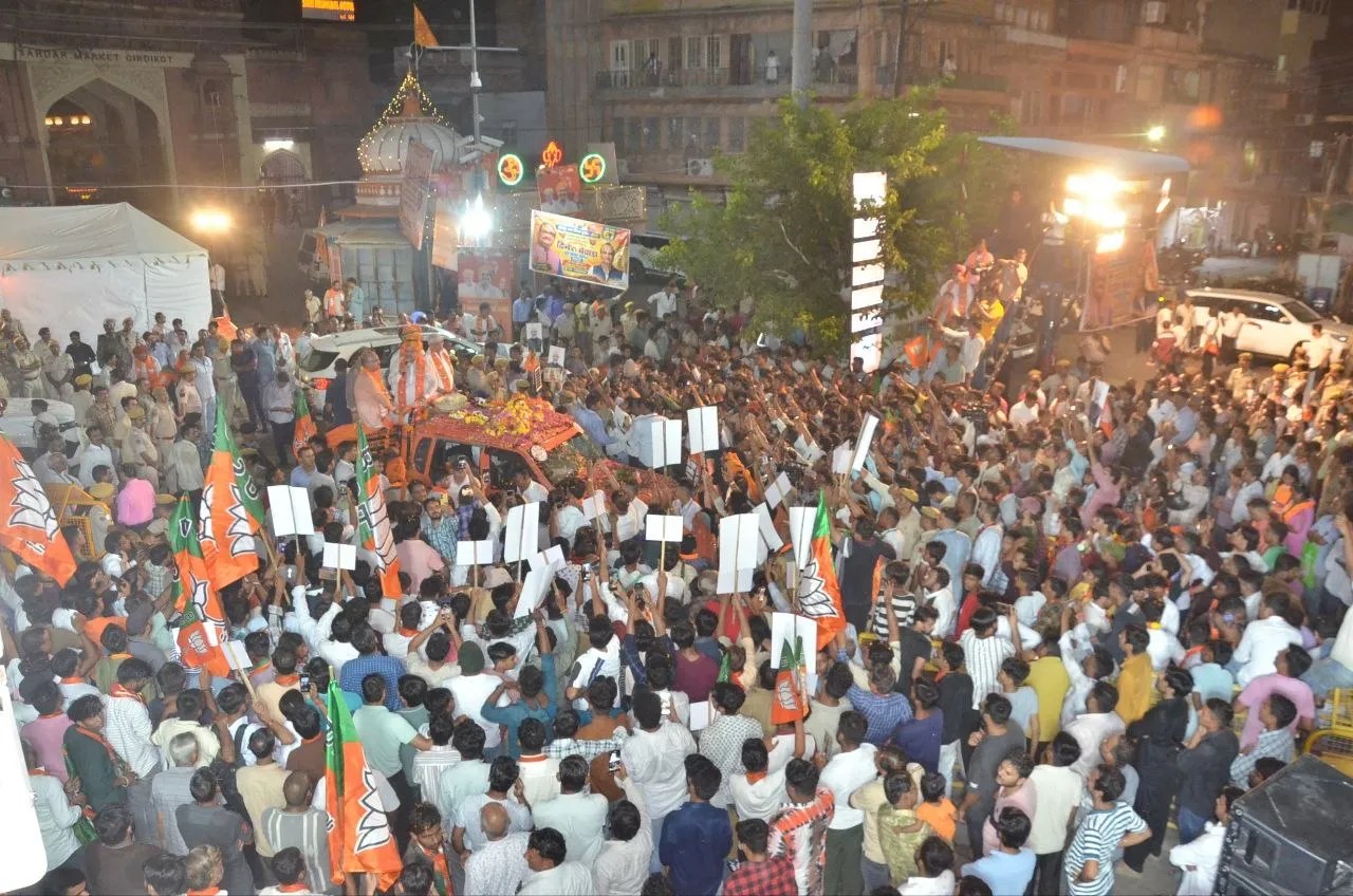 cm bhajanlal sharma jodhpur roadshow