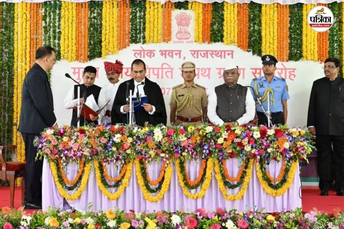 justice sanjay k agrawal takes oath as 44th chief justice rajasthan high court