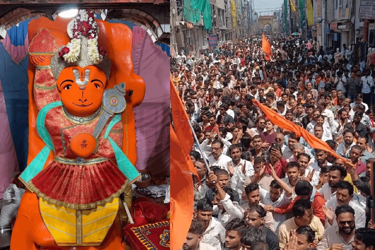 ujjain khade hanumanji relocation row saints devotees gathered