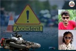 kota tragic road accident bike collision father and daughter died