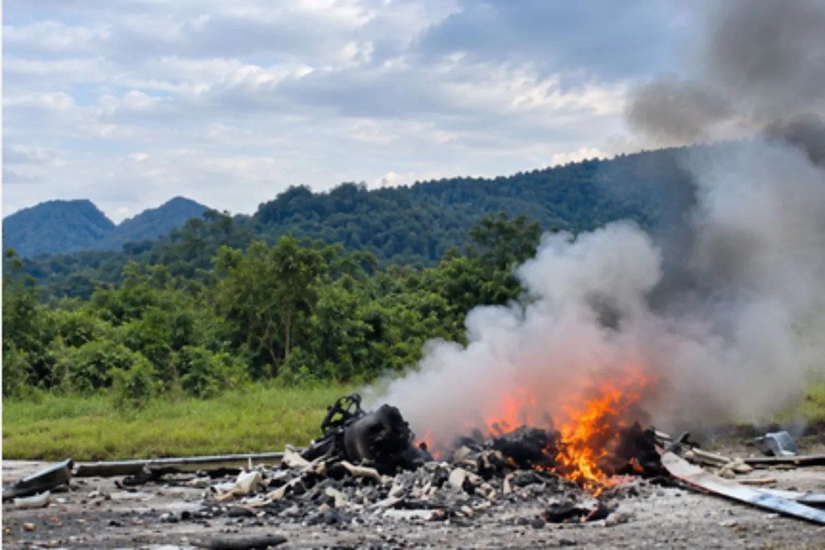 Helicopter crash in Malaysia