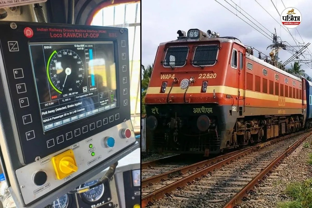north western railway first kavach protected track kanota bandikui trial completed