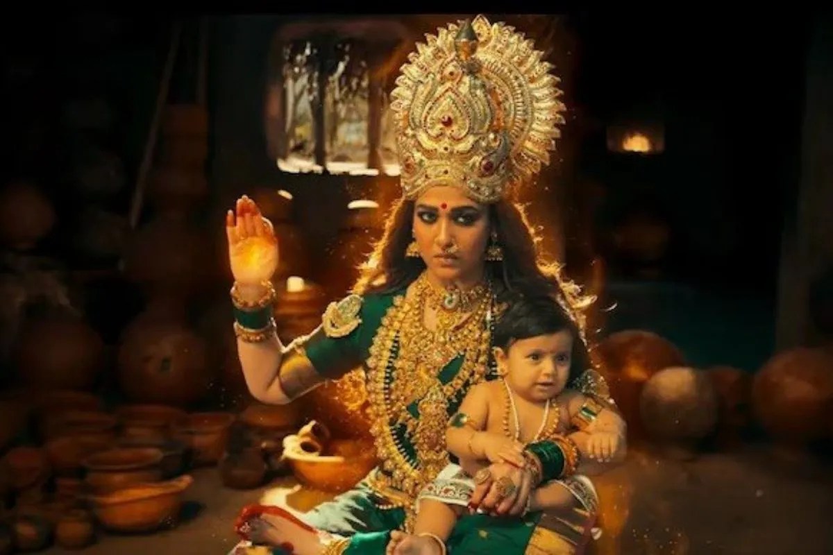 Mookuthi Amman 2 teaser out Nayanthara devi avatar film release diwali